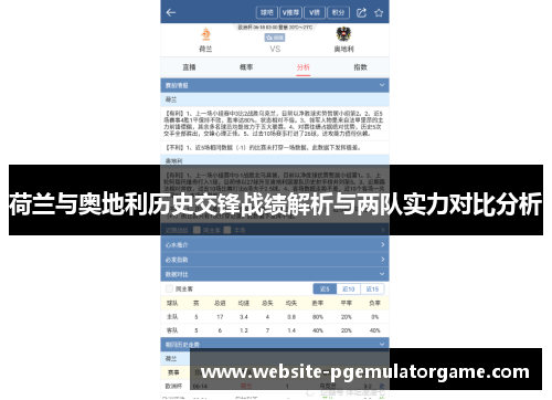 荷兰与奥地利历史交锋战绩解析与两队实力对比分析