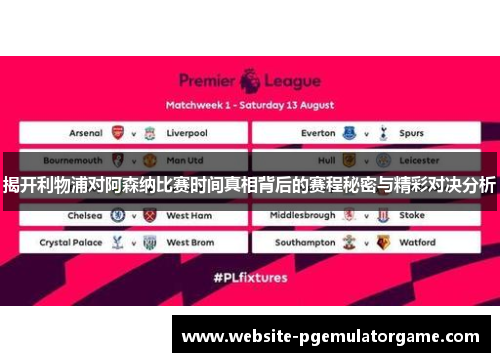 揭开利物浦对阿森纳比赛时间真相背后的赛程秘密与精彩对决分析 揭开利物浦对阿森纳比赛时间真相背后的赛程秘密与精彩对决分析