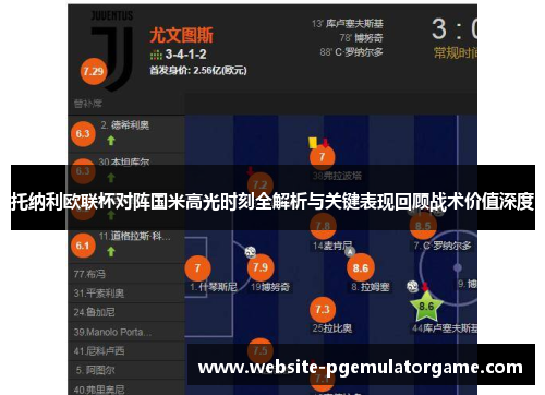 托纳利欧联杯对阵国米高光时刻全解析与关键表现回顾战术价值深度
